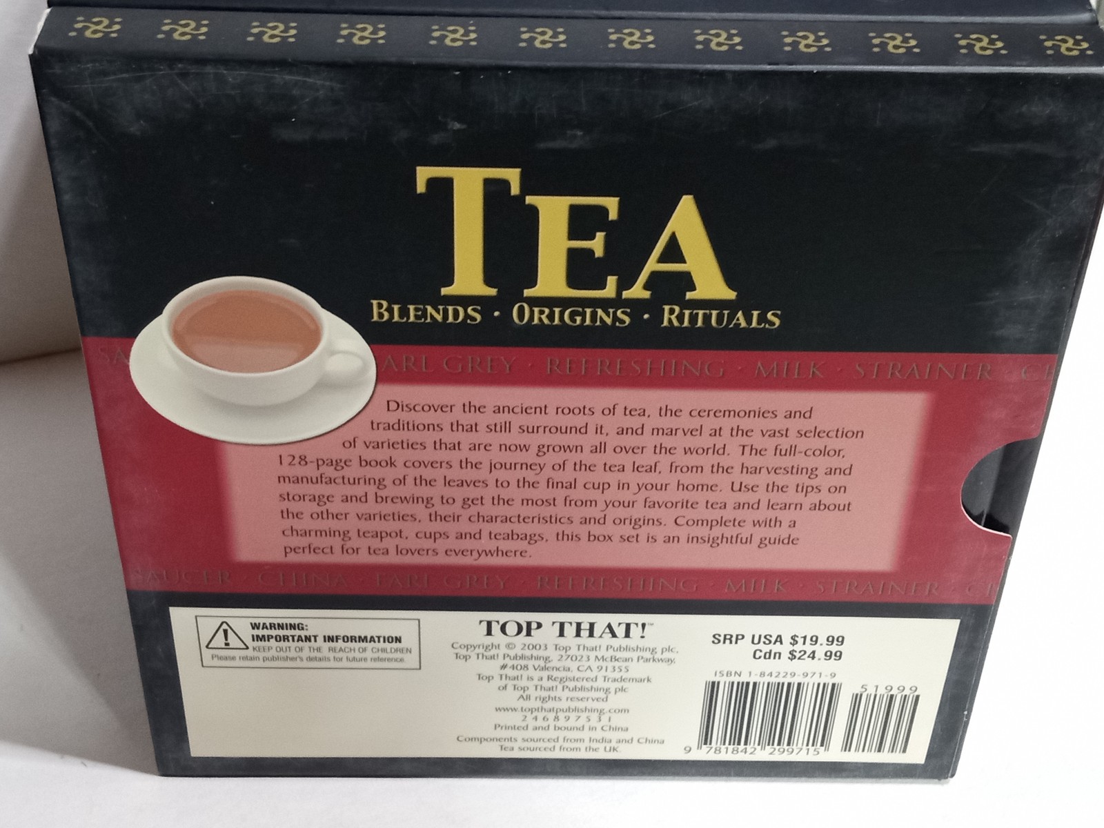 Twinings Tea Blends Origins Rituals Gift Set w/ Teapot, Cups, Book & Tea Bags