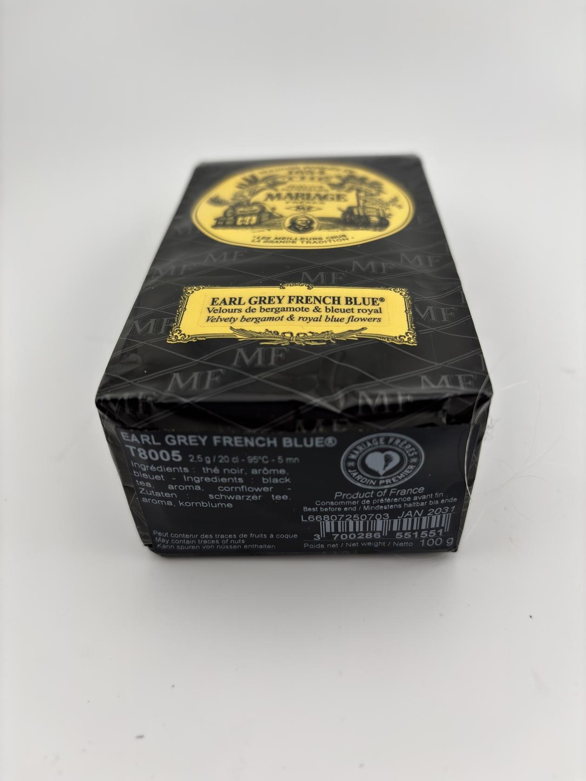 Mariage Frères Earl Grey French Blue Tea 100g Loose Leaf Bag EXP JAN 2030