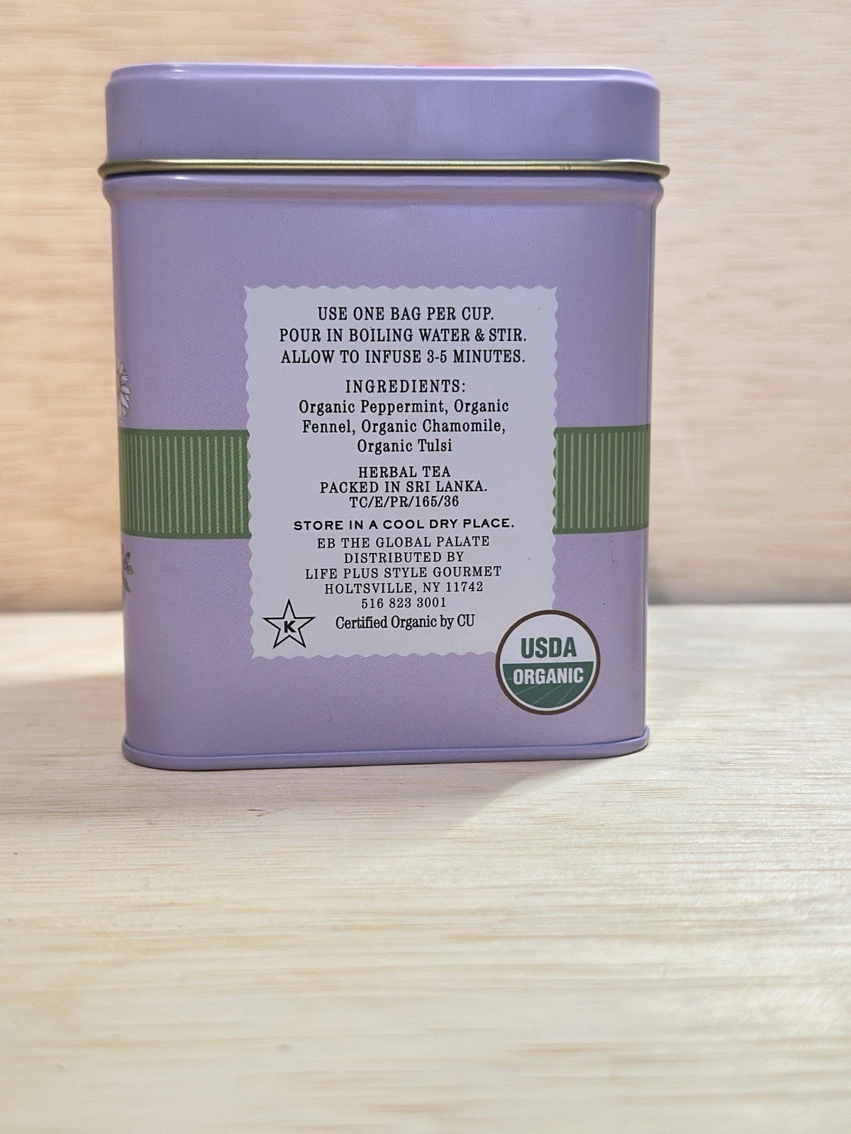 The Secret Garden Tea Tin of Tea Sleep Blend 50 tea bags EXP 10/28