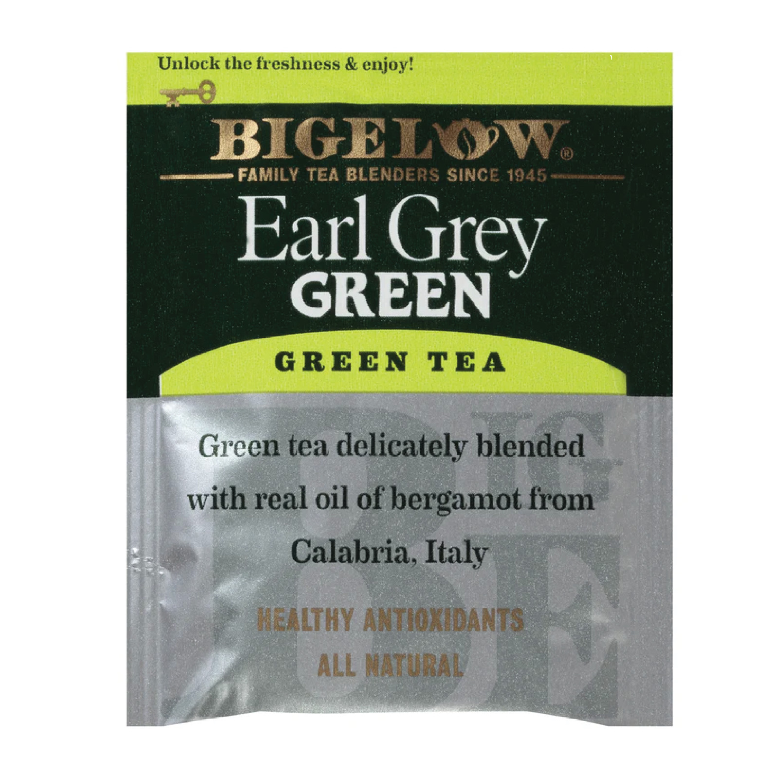 6x Boxes Bigelow Earl Grey Natural Green Tea | 20 Pouches Per Box | 1.05oz