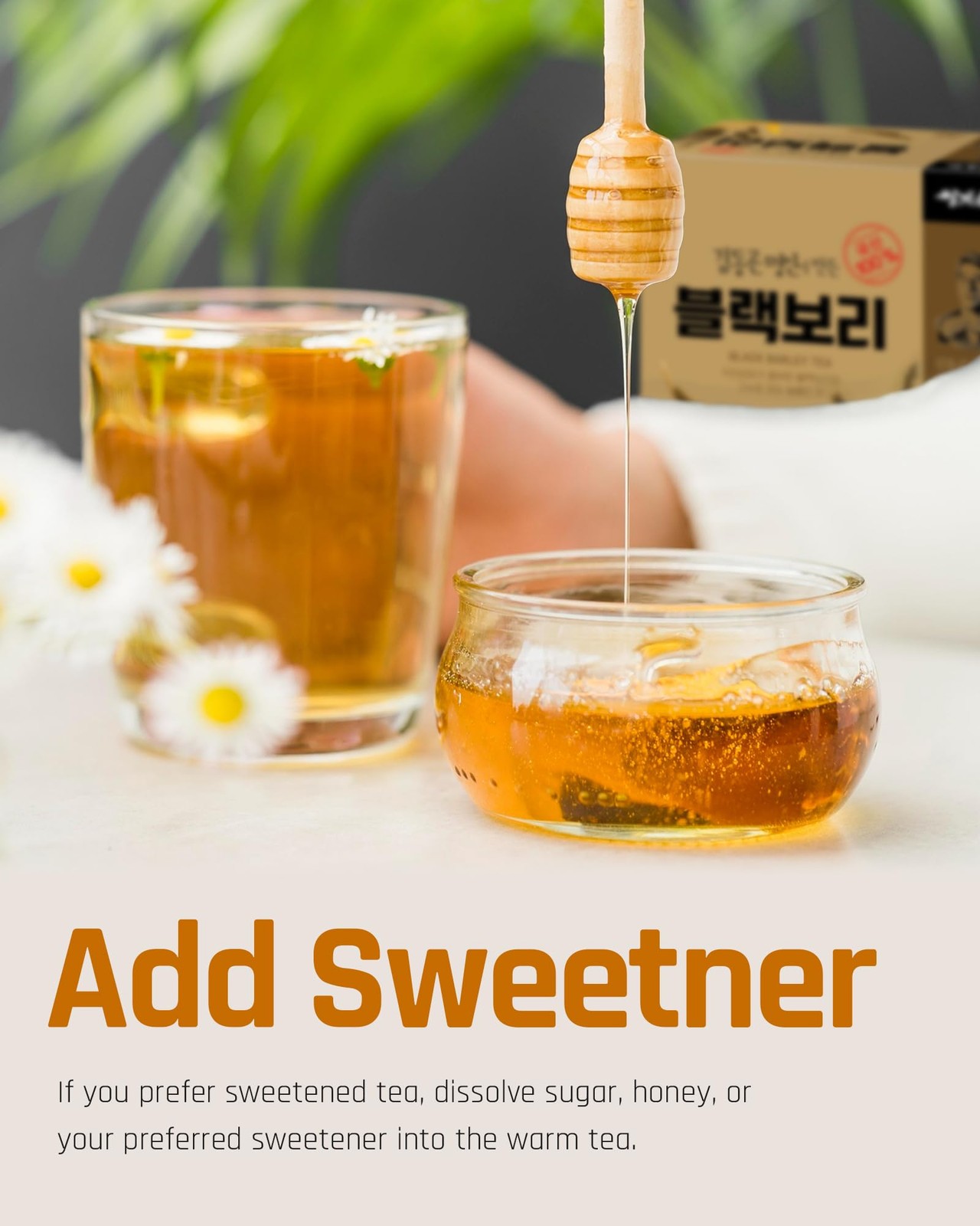 Black Barley Tea 1.2g x 40 Bags – Premium Korean Herbal Tea, Hot Cold Drink