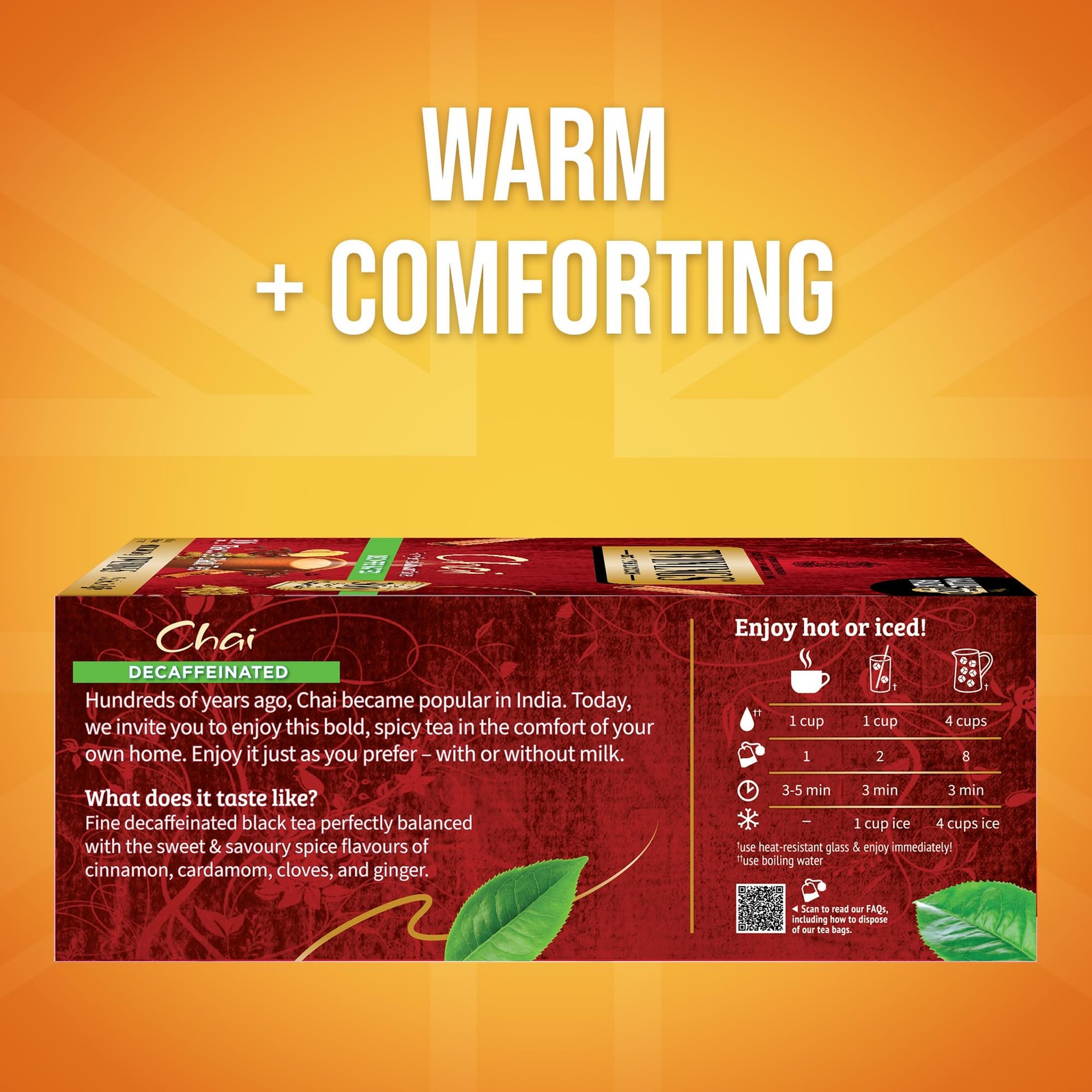 Twinings Decaffeinated Chai Individually Wrapped Bags, 100 Count (Pack of 1)