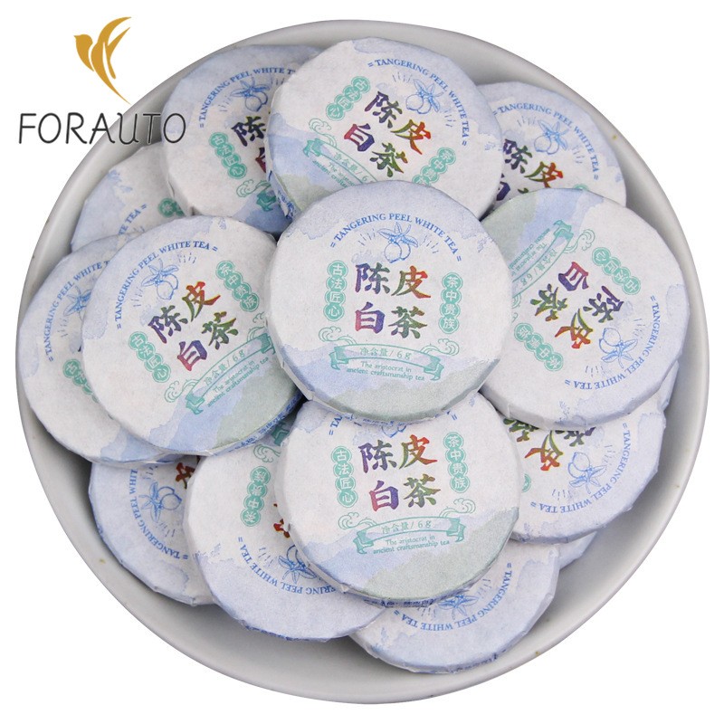 500g Dried Tangerine Peel White Tea Yunnan Old Tea Leaves Bulk Small Tea Cake