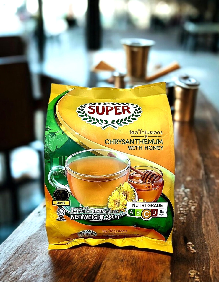 SUPER Chrysanthemum Honey Tea | Instant Drink Malaysia | 20 Sticks 360g