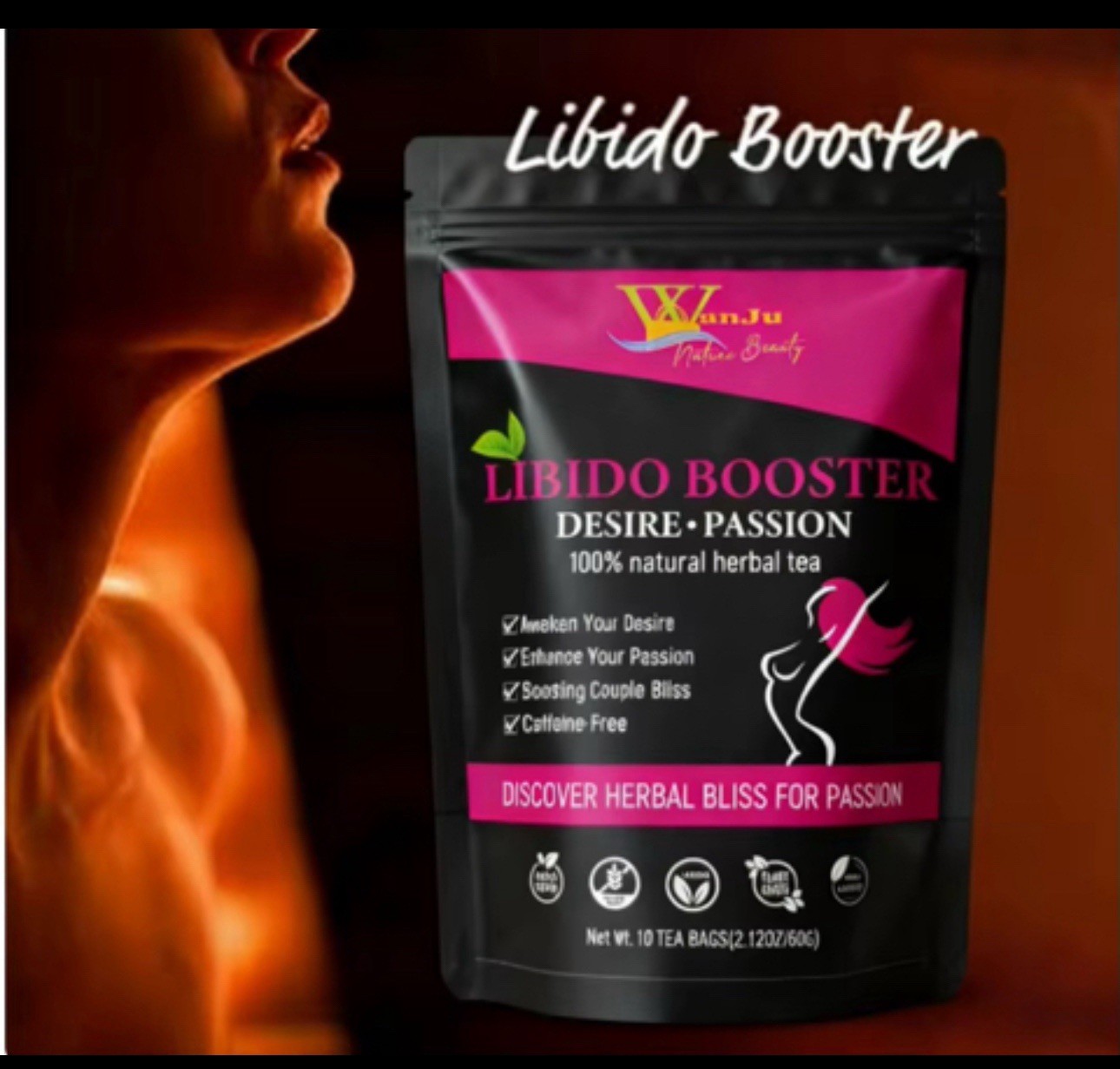Women Libido Booster Desire-passion 100% natural herbal tea.