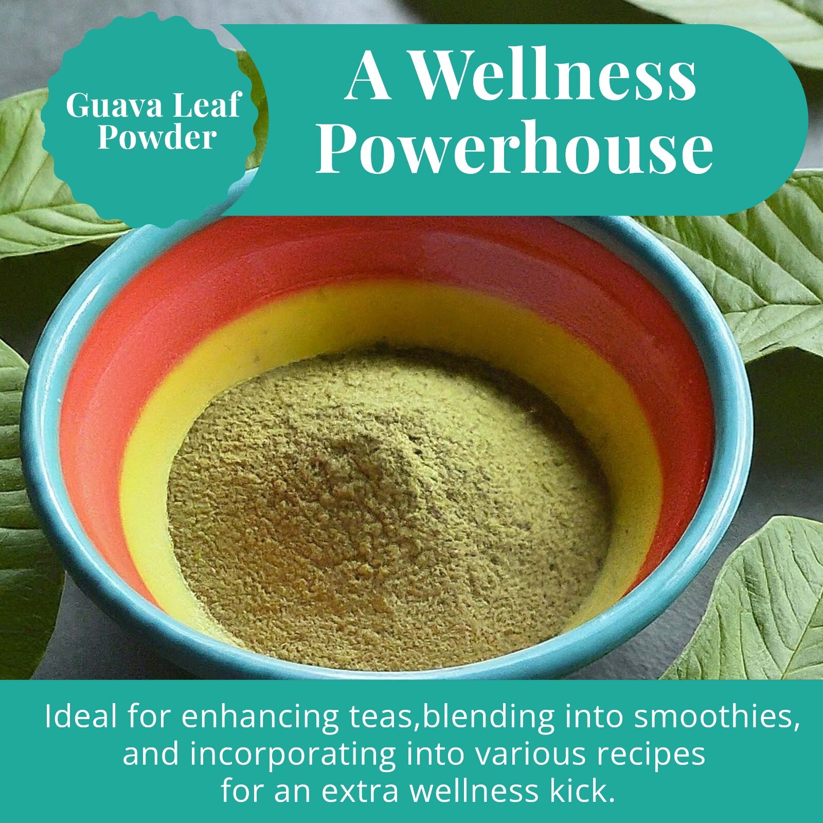 100% Pure Dried Guava Leaves, Hojas de Guayaba Organic, Guava Herbal Tea, 2.60z