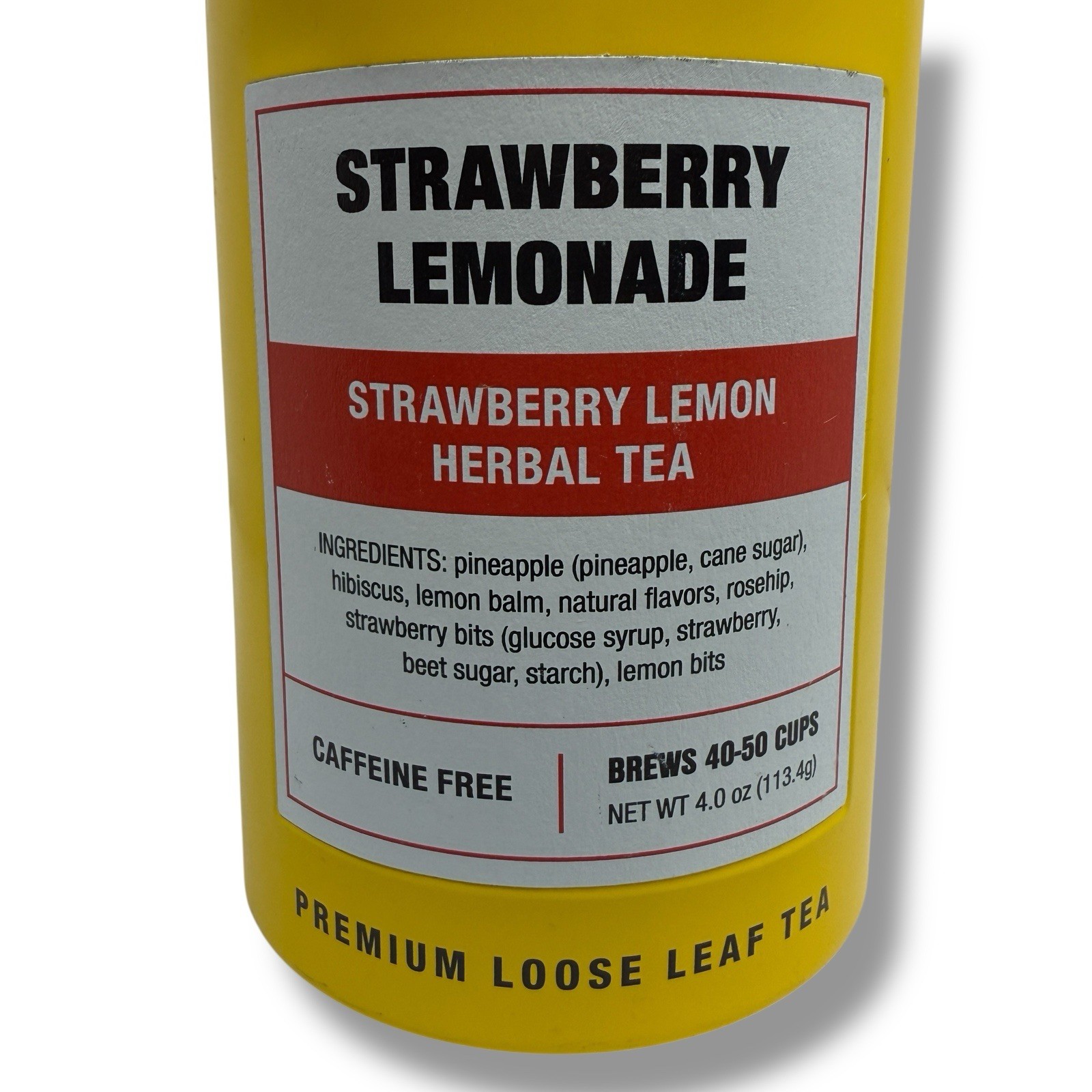 Tiesta Tea Strawberry Lemonade Loose Leaf IMMUNITY Non Caffeinated Hot/Cold 4 Oz