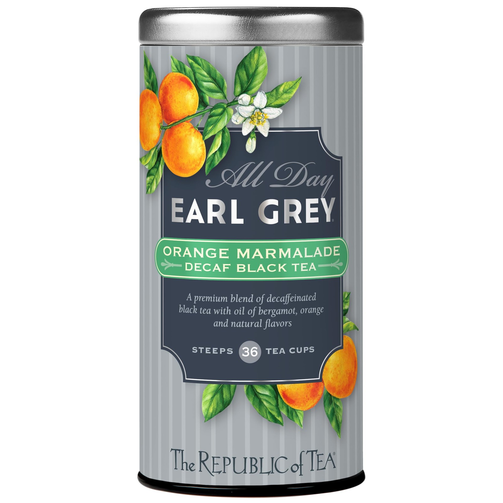 – All Day Earl Grey Orange Marmalade Decaf Black Tea, Naturally decaffeinated…