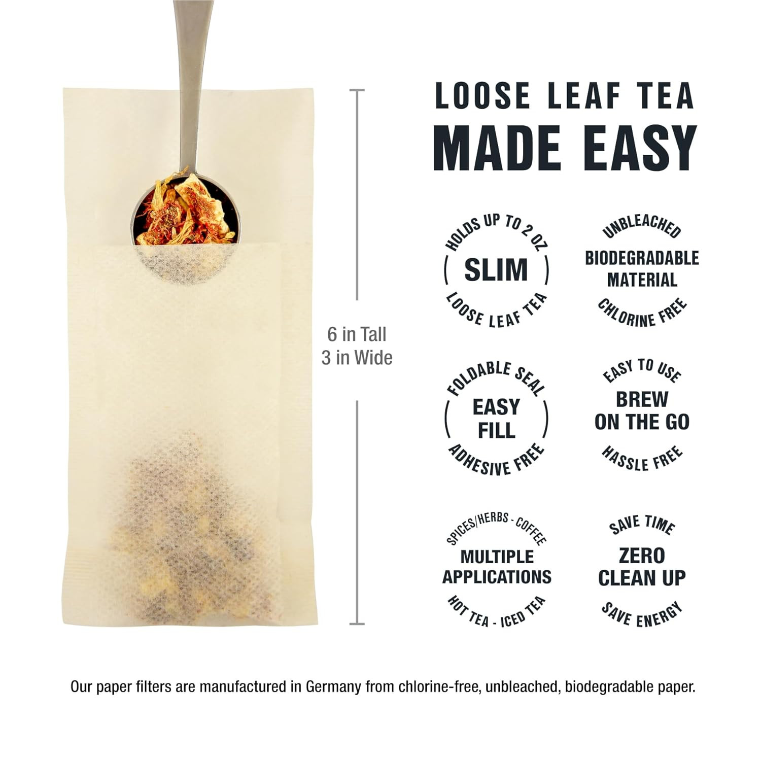 – Loose Leaf Kit, Premium Starter Kit Sampler, High to Non Caffeinated, Make Hot