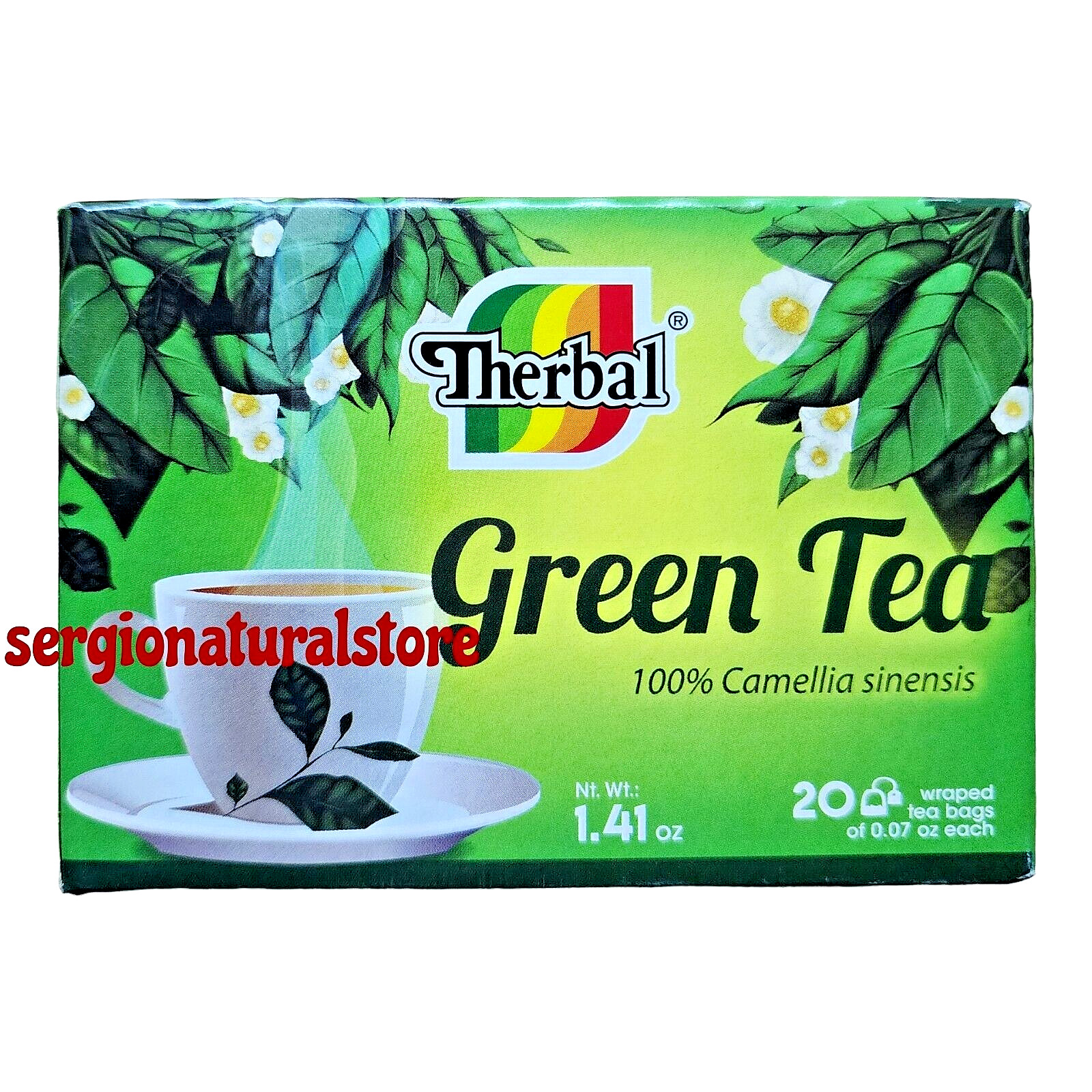 Te Verde Mexicano (100% Camellia Sinensis) Green Tea 20 Bags Free Shipping