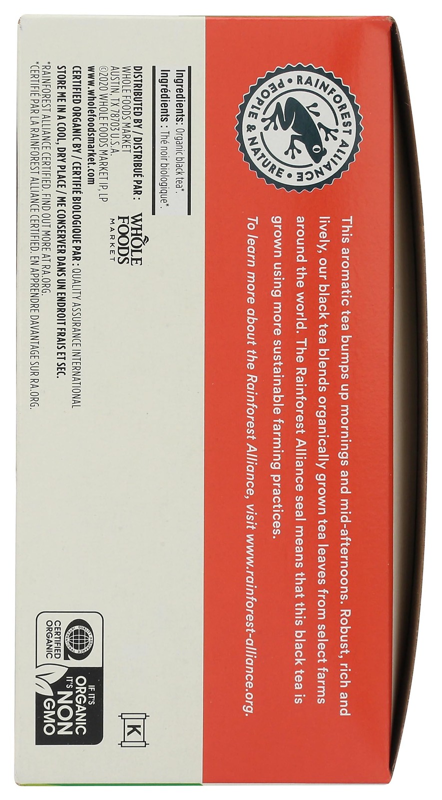 365 By WFM, Organic Black Tea, Single-Serve Tea Bags, 70 Count – 3 Pack
