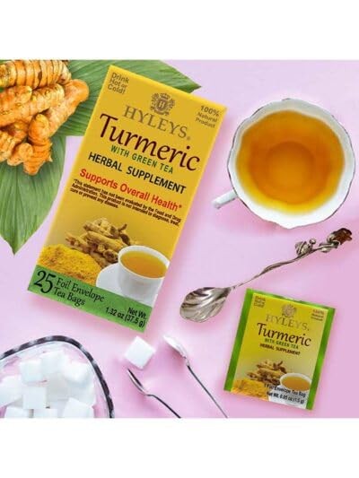 Turmeric Tea – Original Flavor – 50 Tea Bags – Wellness Herbal Supplement
