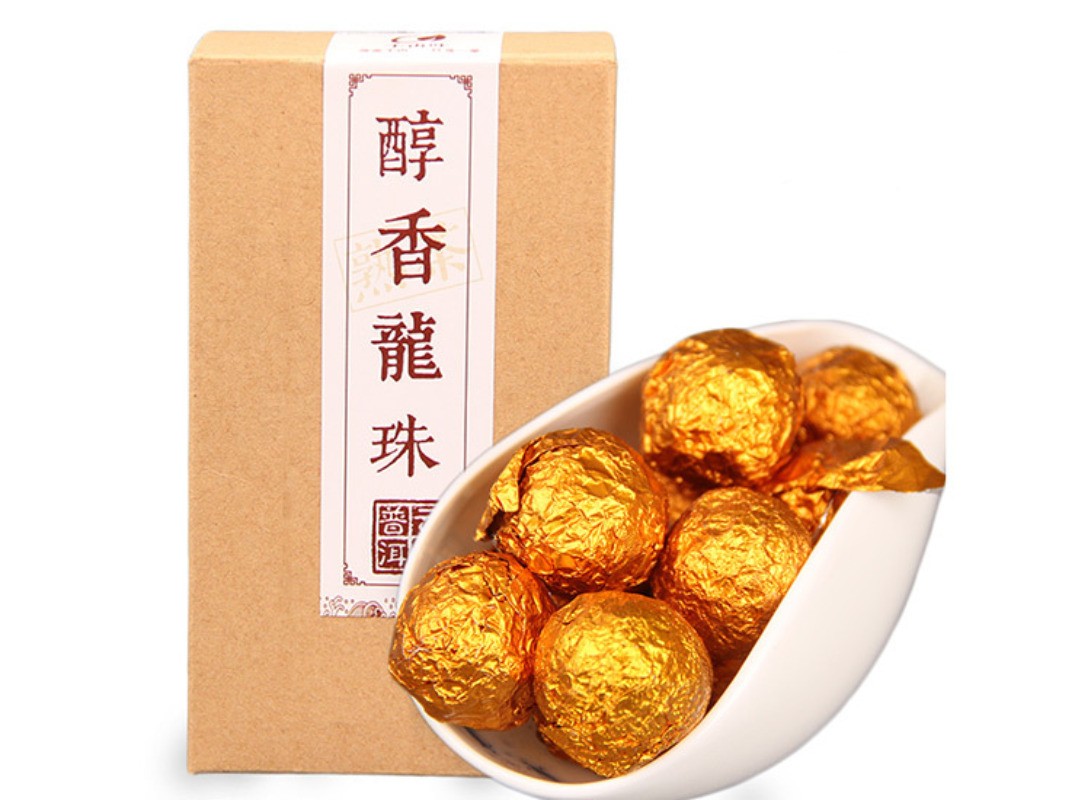 170g Yunnan Pu’er Tea Mellow Aroma Xiaolongzhu Ripe Tea Handmade Pu Erh Tea