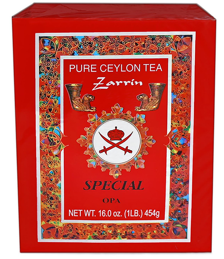 Zarrin – Pure Ceylon Tea OPA, Orange Pekoe A, 1LB (454g), Loose Leaf Tea (2 pk)