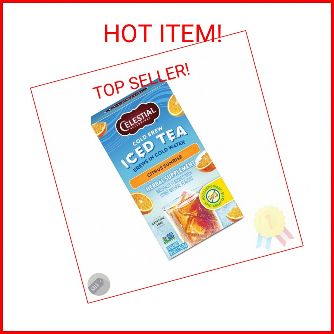 Celestial Seasonings Cold Brew Citrus Sunrise Iced Tea 18 tea bags