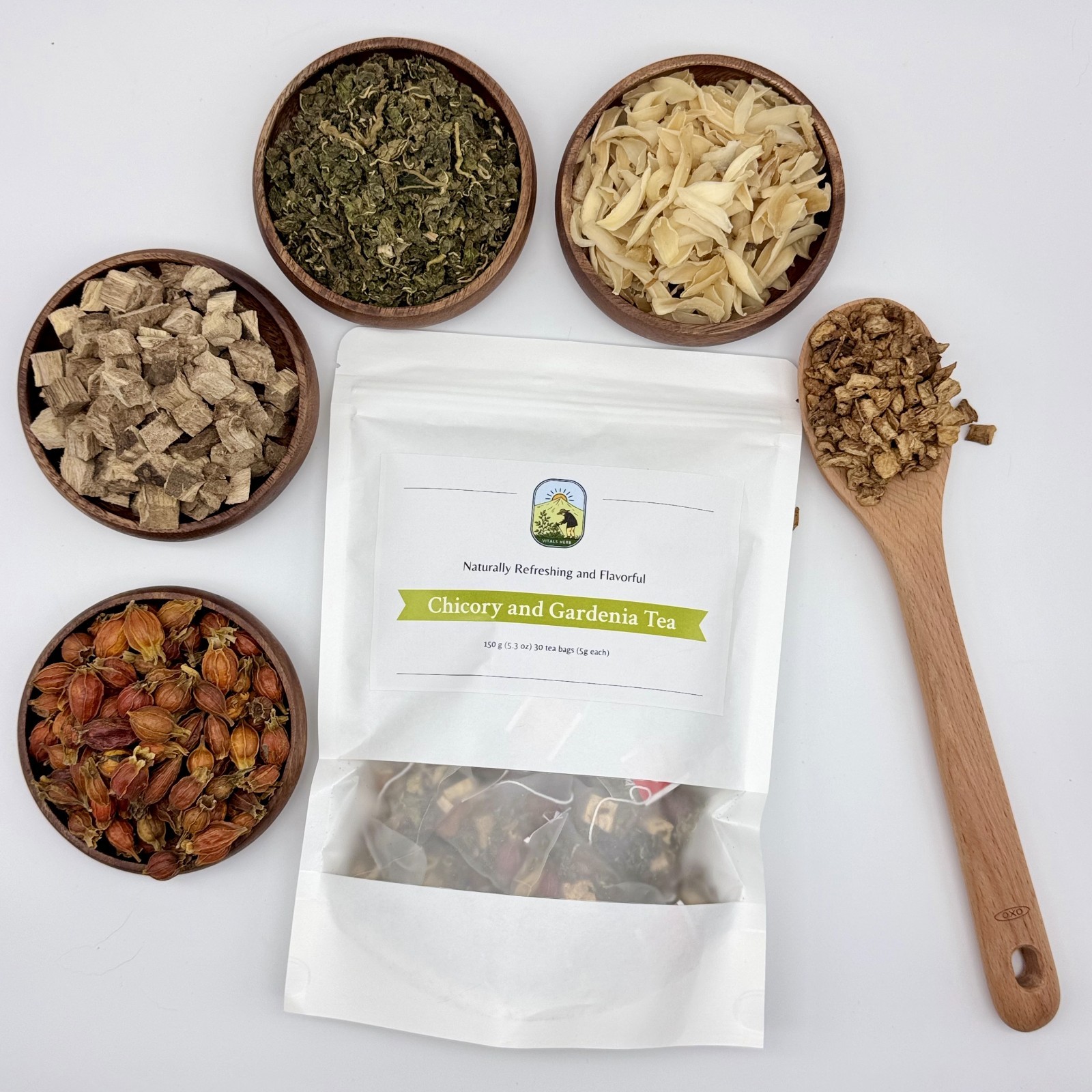 Chicory Gardenia Herbal Detox Blend 30 Tea Bags 150g Wellness Detox Cleanse