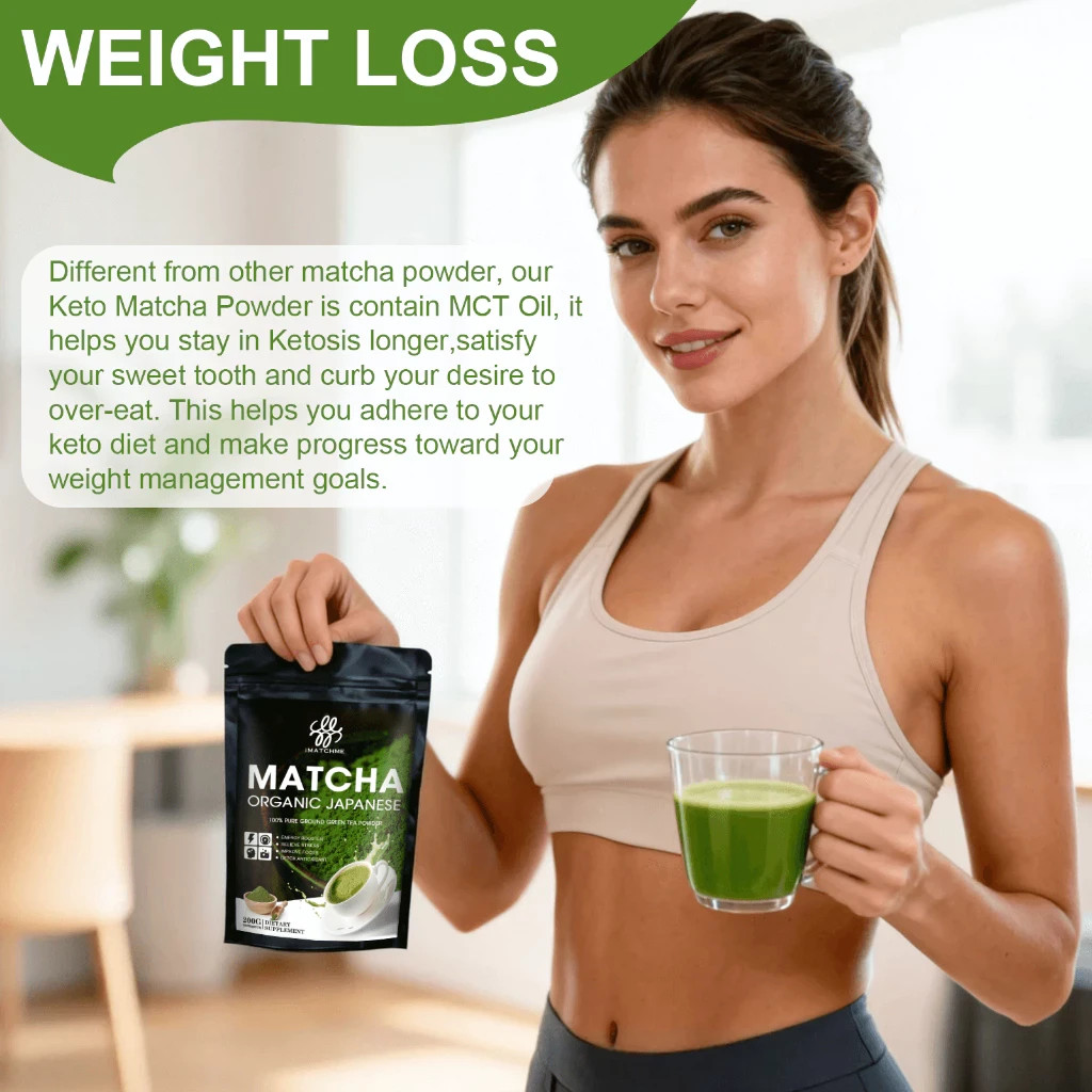 Organic Matcha Powder 100% Pure Japanese Green Tea | Baking Cake Energy Boost