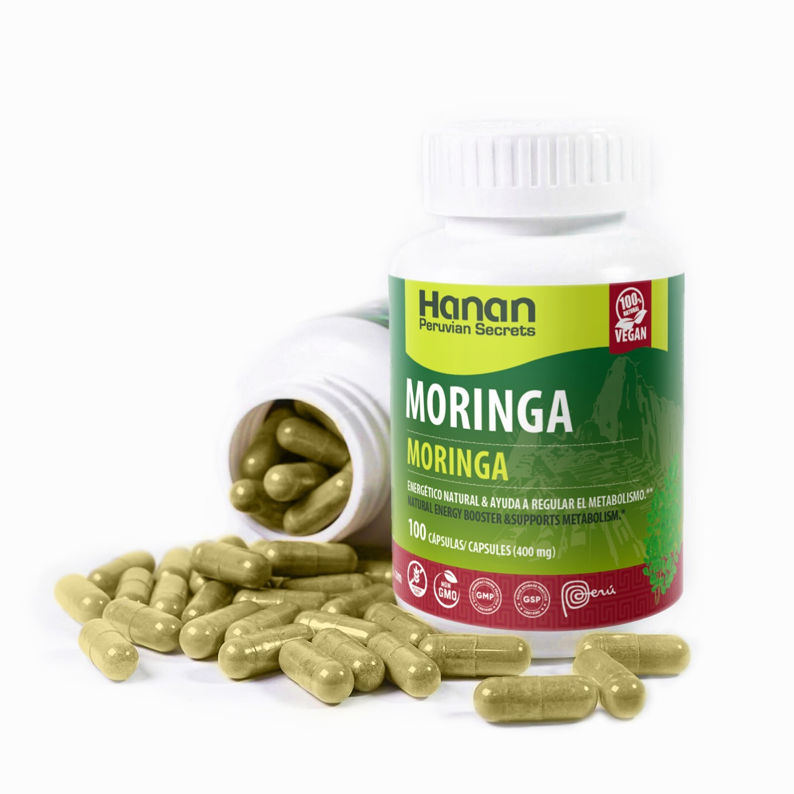Hanan Moringa | 100 Capsules | Naturally Aids in Supporting Healthy Metabolism (