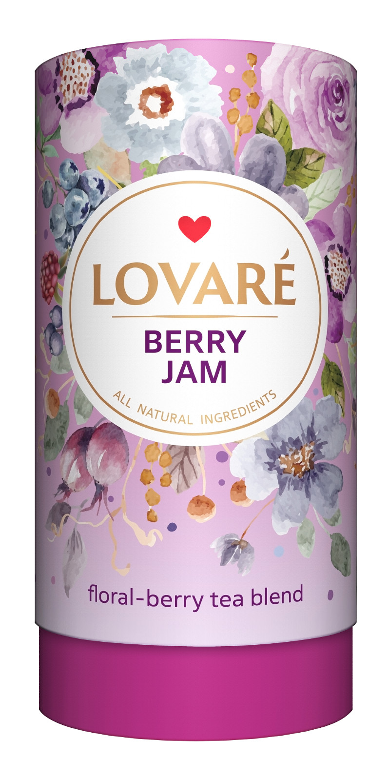 Lovare Tea 80g Premium Flavors in Gift Tube All Natural Ingredients