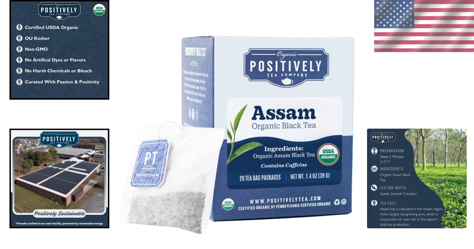 20 Count Assam Black Tea Bags – Rich, Smooth, and Naturally Energizing