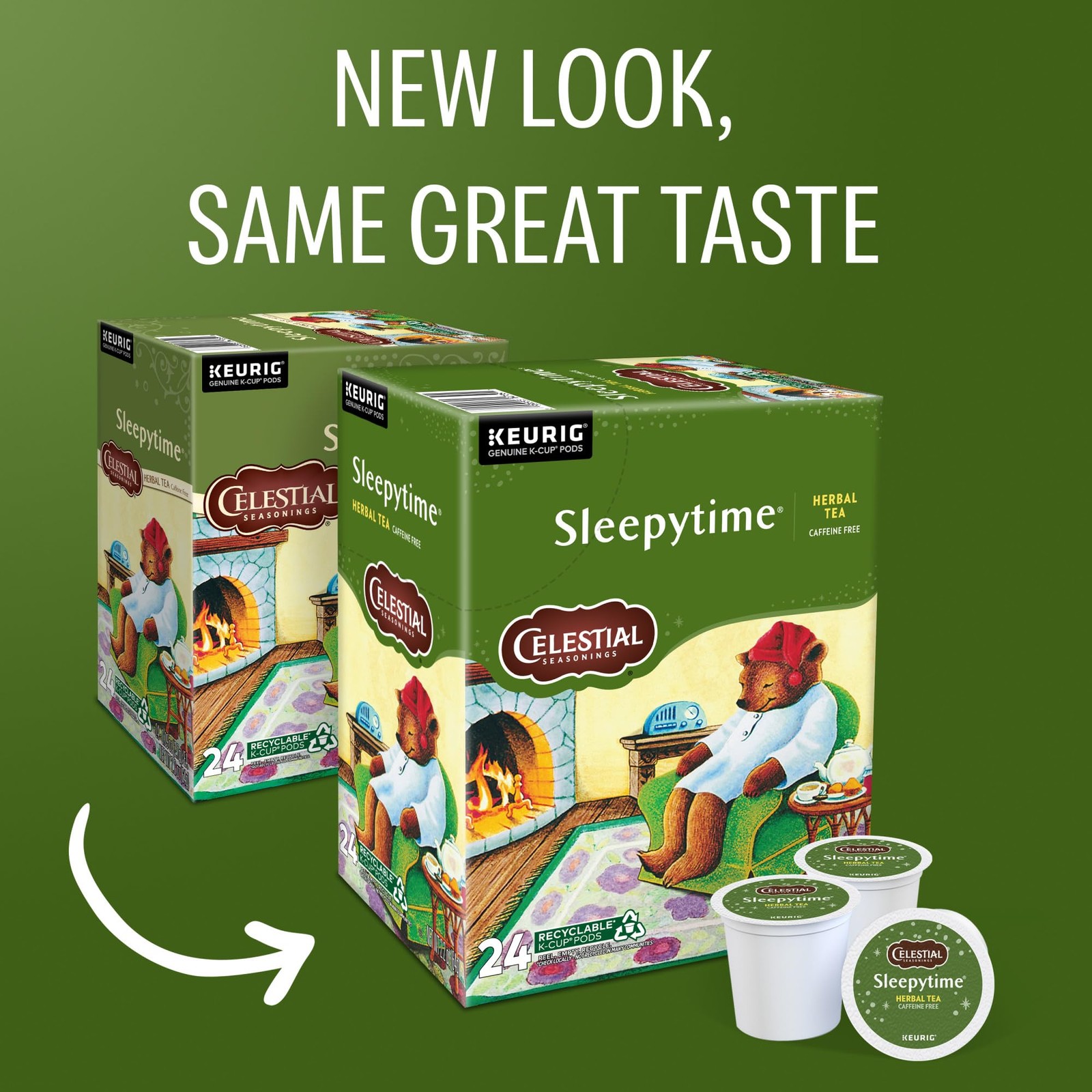 Sleepytime Herbal Tea K Cup Pods 88 Count Caffeine Free Cozy Flavor Recyclable