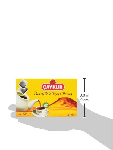 Caykur Turkish Black Tea Bags 40 Count 200g Natural Tea for Teapots