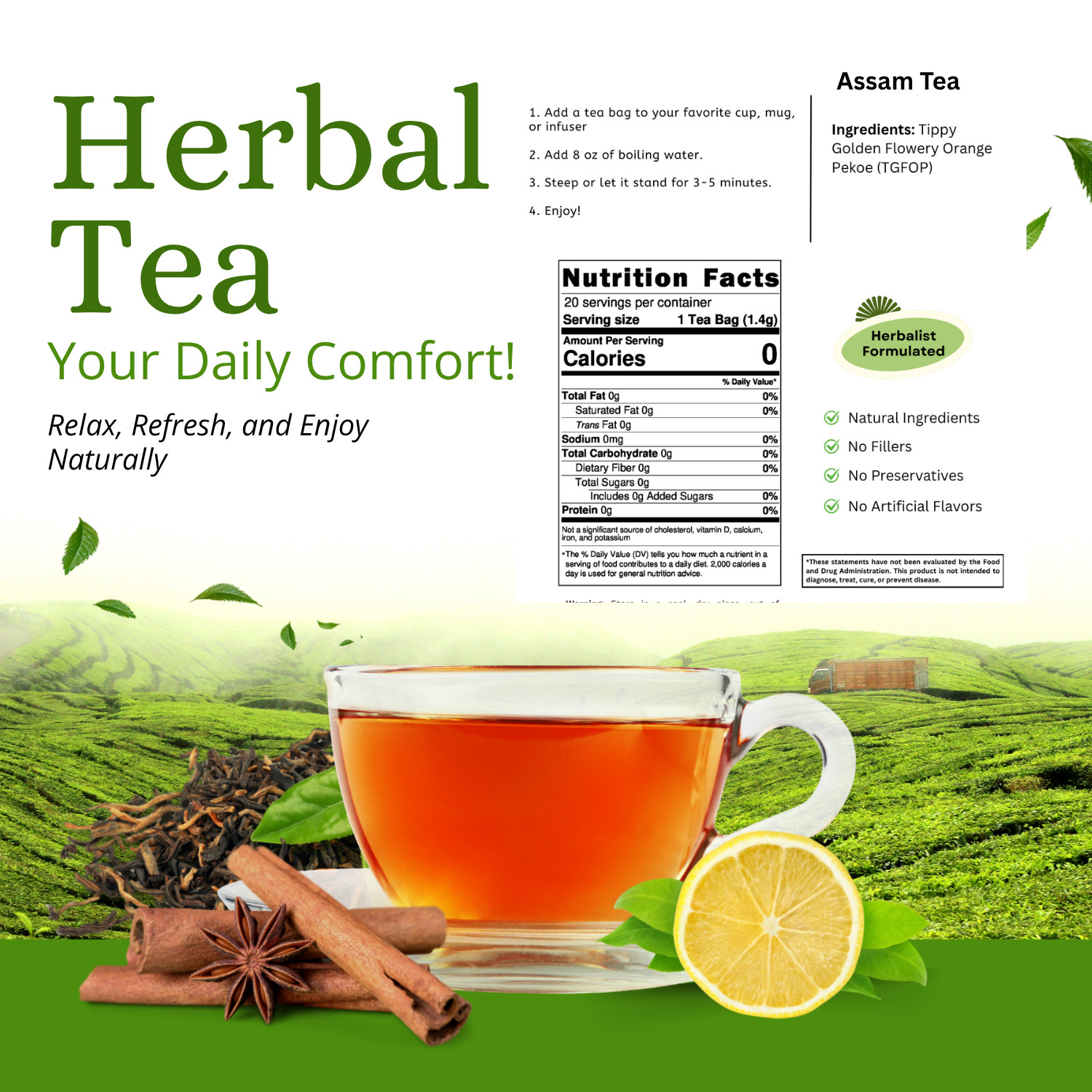 Assam Black Tea (Kondoli Estate) | Loose Leaf | Full Bodied Indian Tea