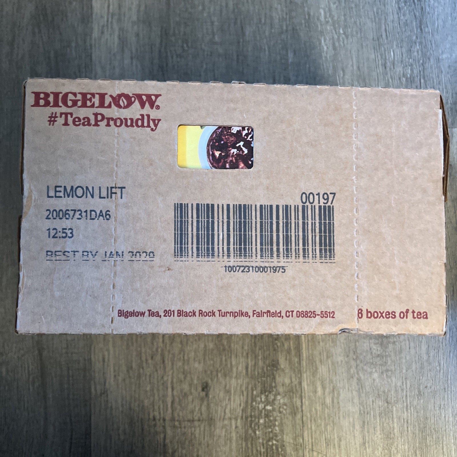 Bigelow Tea Lemon Lift Black Teabags, 20 Count, Pack of 6, EXP 2/2029