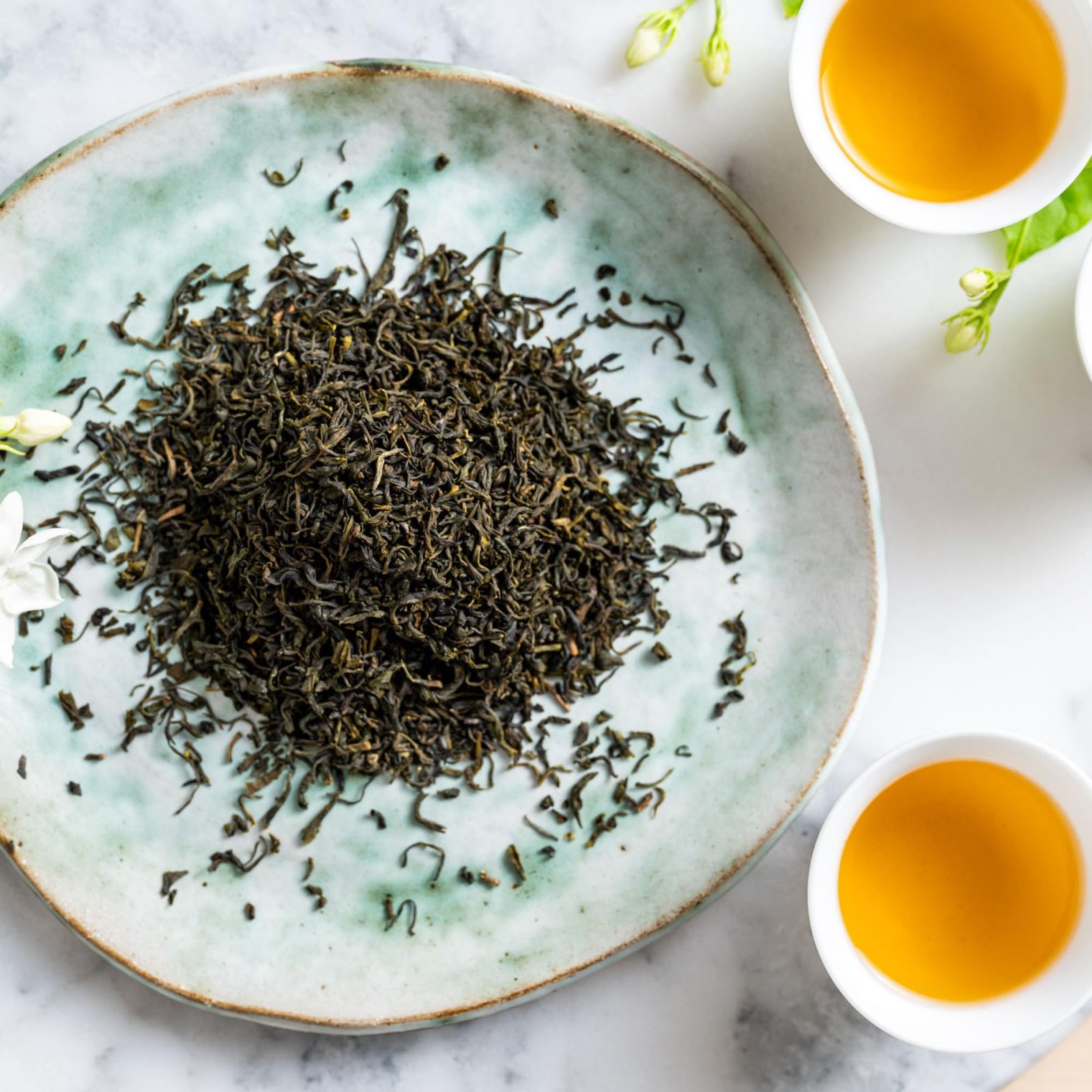 Jasmine Green Tea Organic Loose Leaf Tea, Caffeinated Scented Chinese Green …