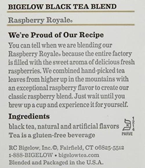 Bigelow Raspberry Royale Tea Bags – 20 ct – 3 Pack