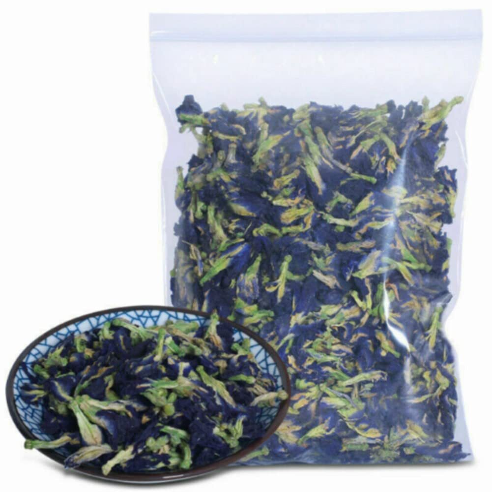 Butterfly Pea Flower Tea 100g – Ideal for 500 cups or more, Premium Dried Flower