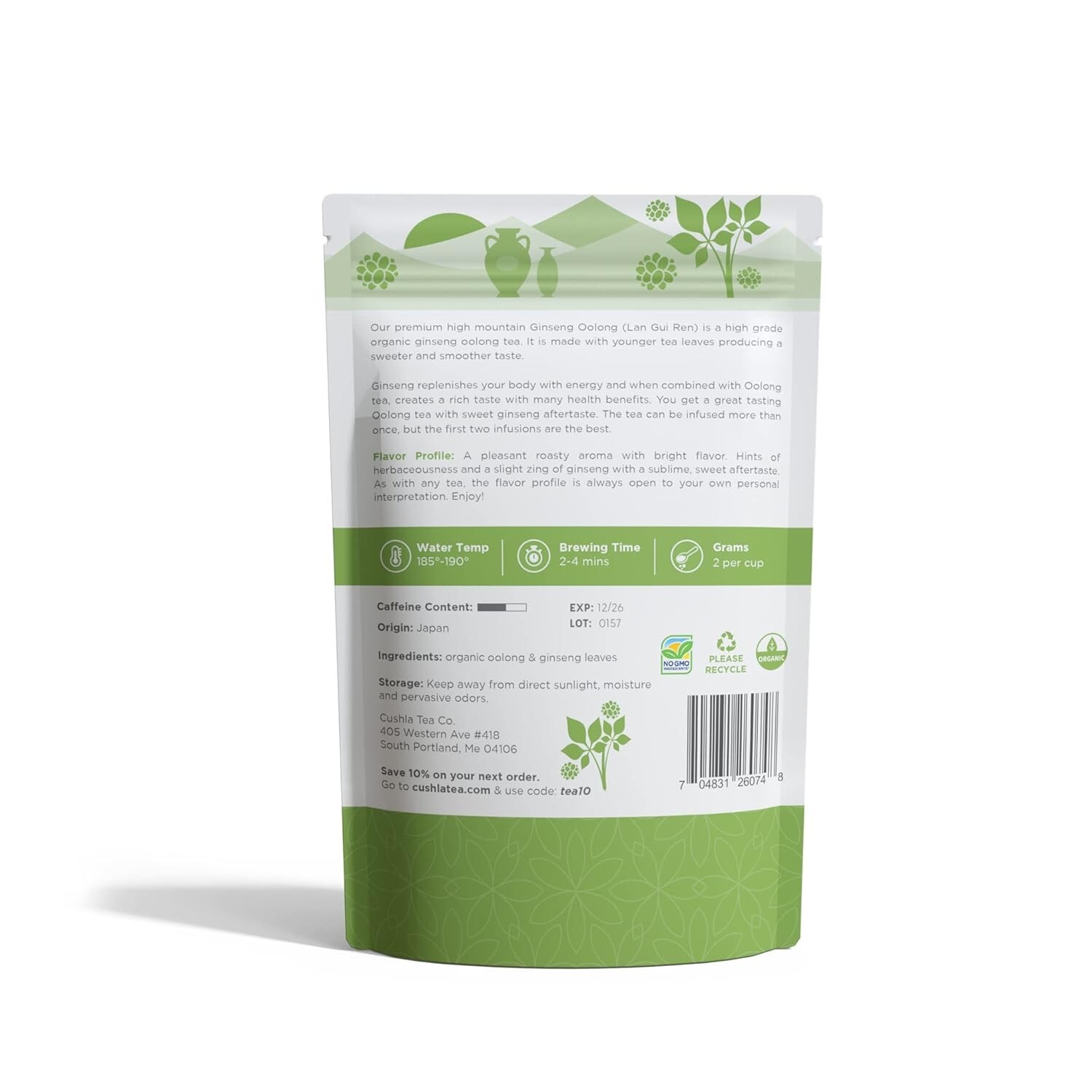 Ginseng Oolong Tea – Lan Gui Ren Tea – High Mountain Ren Shen Loose Leaf Tea