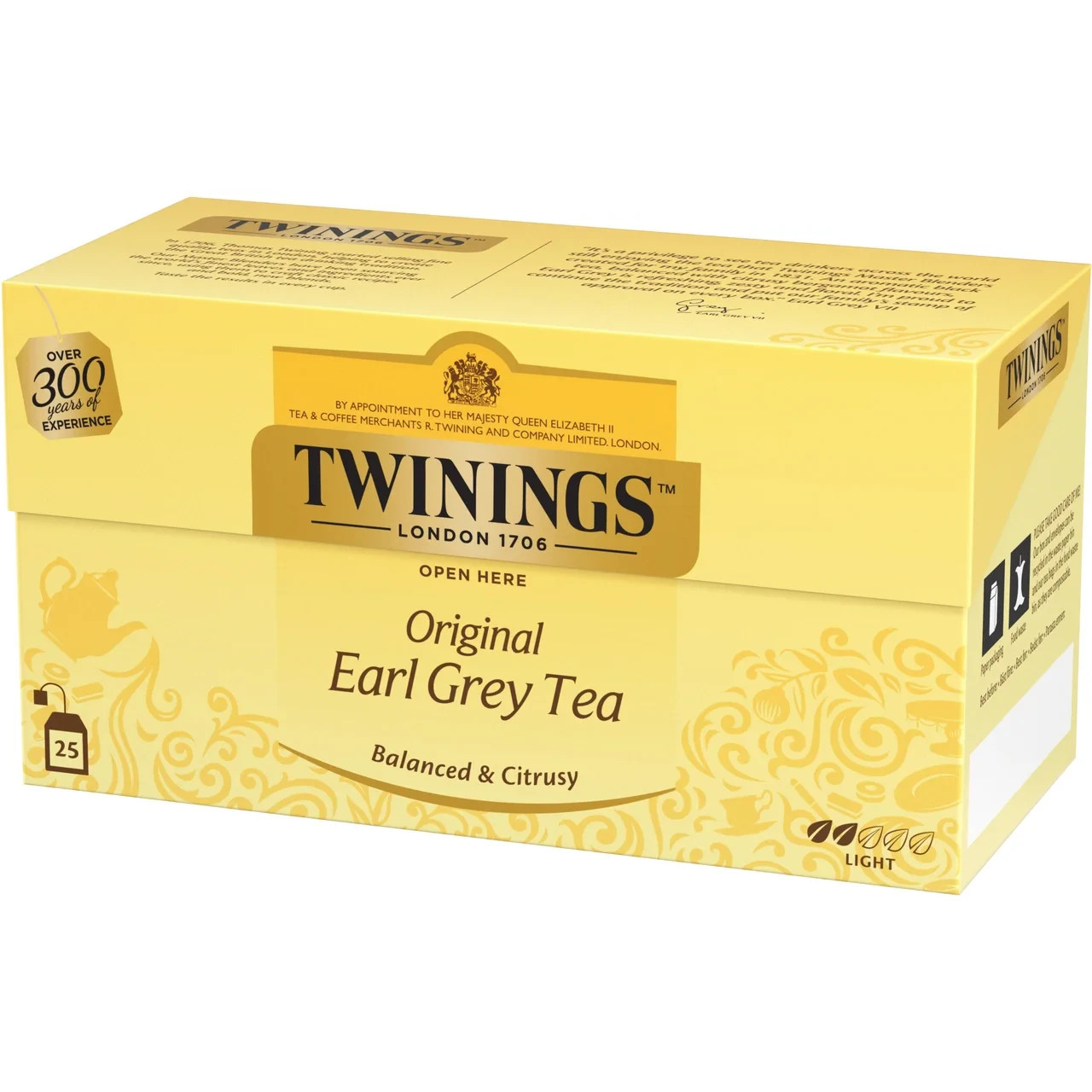 6 x Twinings Earl Grey Tea 25 Bags Black Tea Bergamot Classic