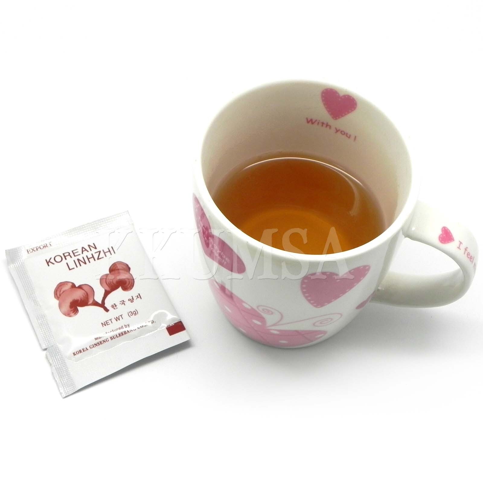 Korean Lingzhi Mushroom Tea 3g x 100 bags / Ganoderma Lucidum, Reishi Mushroom