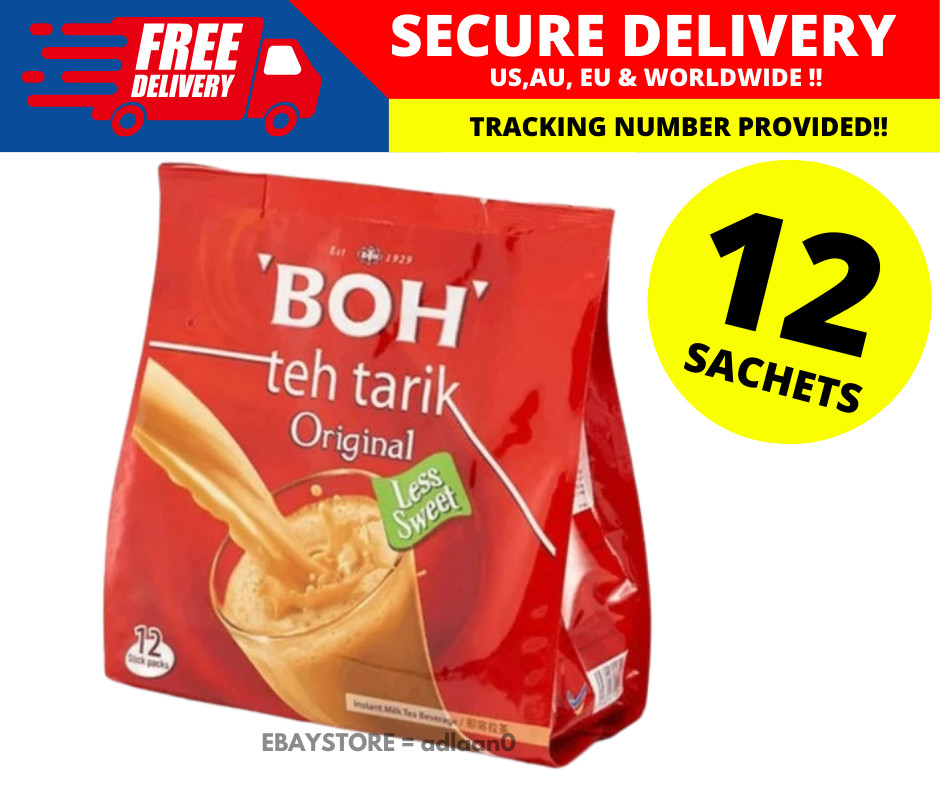 BOH 3in1 Tea TEH TARIK Kurang Manis Less Sweet 12’s (27g each)