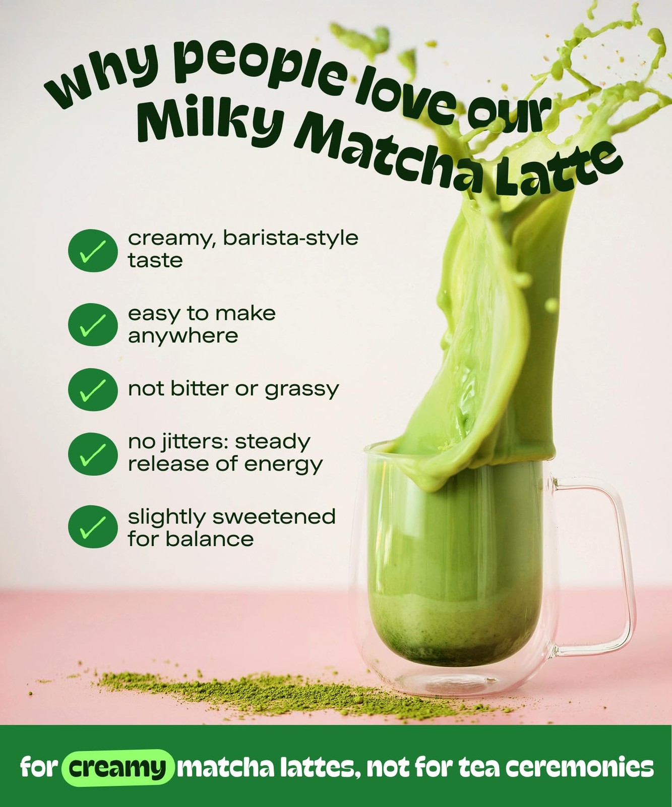 MatchaDNA Matcha Latte – Sweet Matcha Latte Powder with Milk, No Sugar Added …