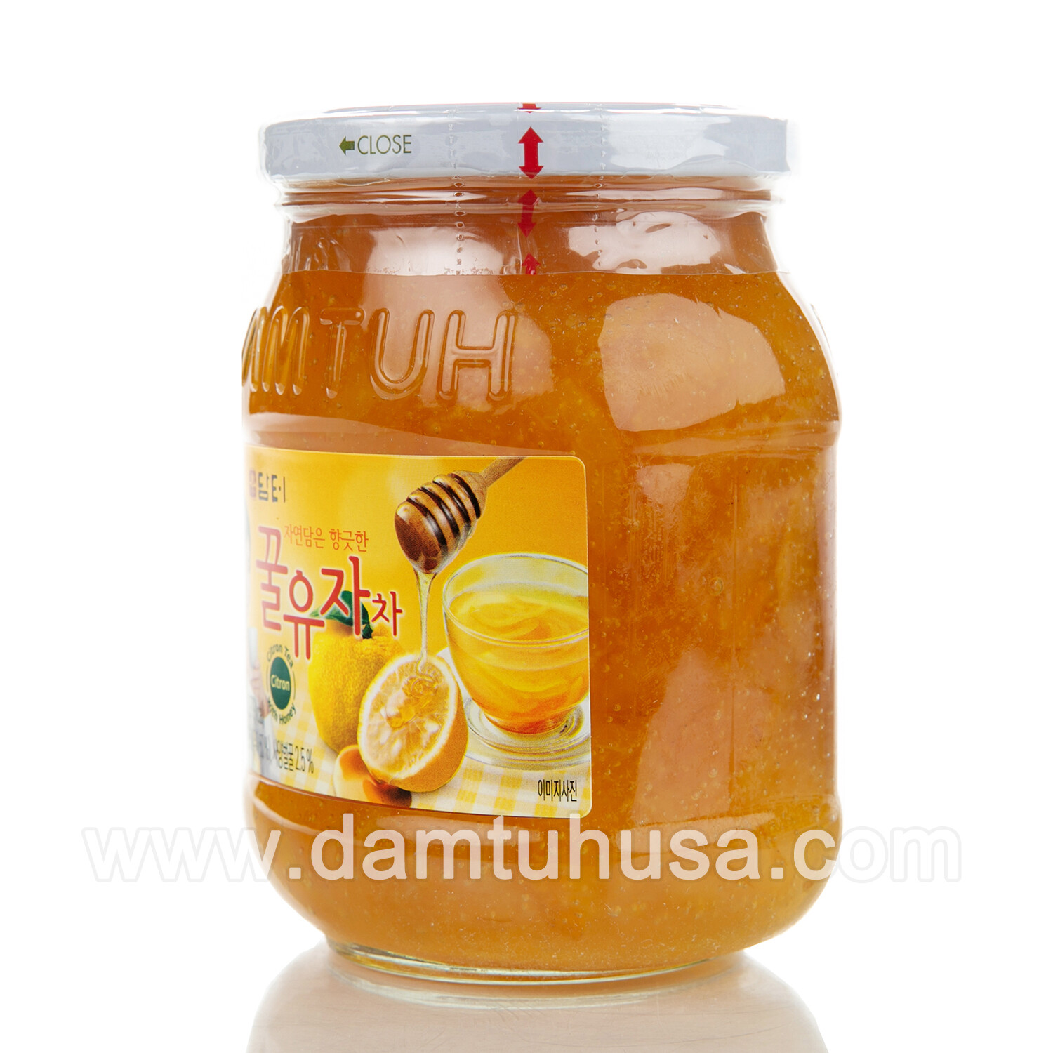 DAMTUH Honey Korean Citron Marmalade Tea 1.7lbs x 1 Bottle, Herbal Tea