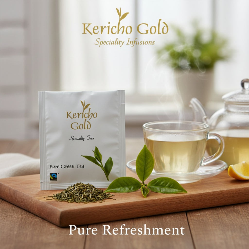Kericho Pure Green Tea Bags Individually Wrapped Bags 1000 Tea Bags