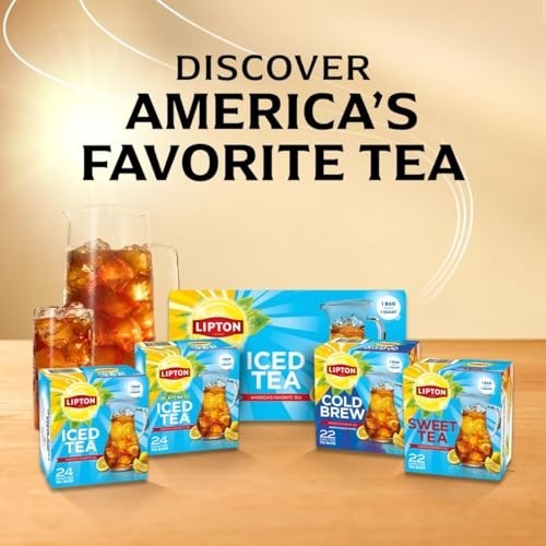 Cold Brew Iced Tea Bags – Family Size, 132 Total Bags (22ct x 6 Packs)