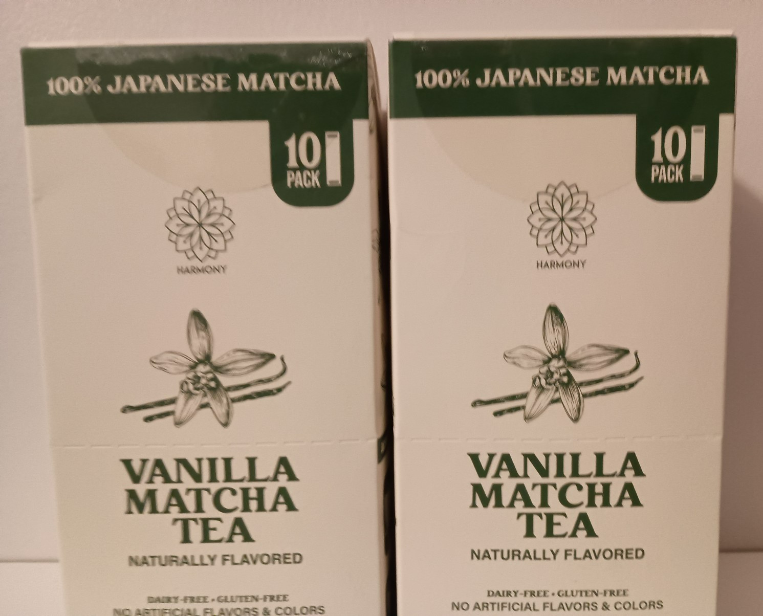 20 Harmony Matcha Vanilla Japanese Matcha, Sweetened w/ Organic Sugar On-the Go