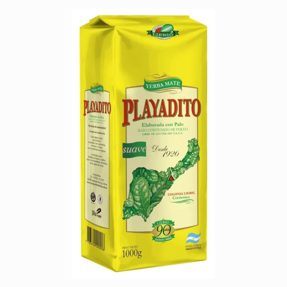 Playadito Yerba Mate Tea – 2 Pack (1kg / 2.2lb Each) – Traditional Loose Leaf