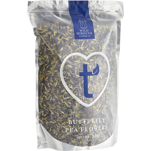 Wild Hibiscus Whole Dried Butterfly Pea Flowers Bag (select size below)