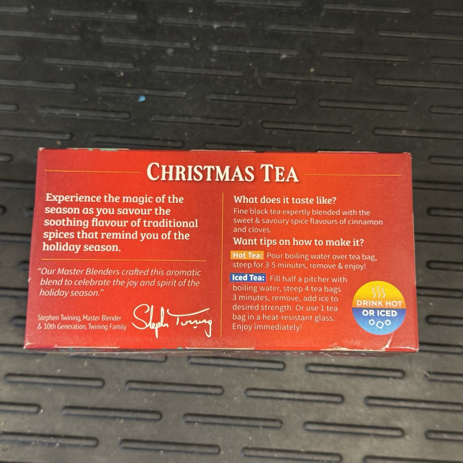 Twinings Limited Edition Christmas Tea 20 Count Aromatic Blend with Cinnamon