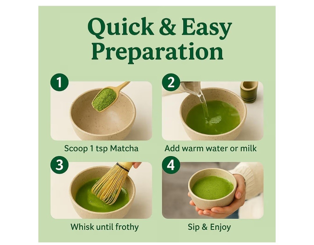 Herbal Cup Tea Organic Japanese Matcha-4 Oz.-NEW IN SEALED PACKAGE-EXP. 2027