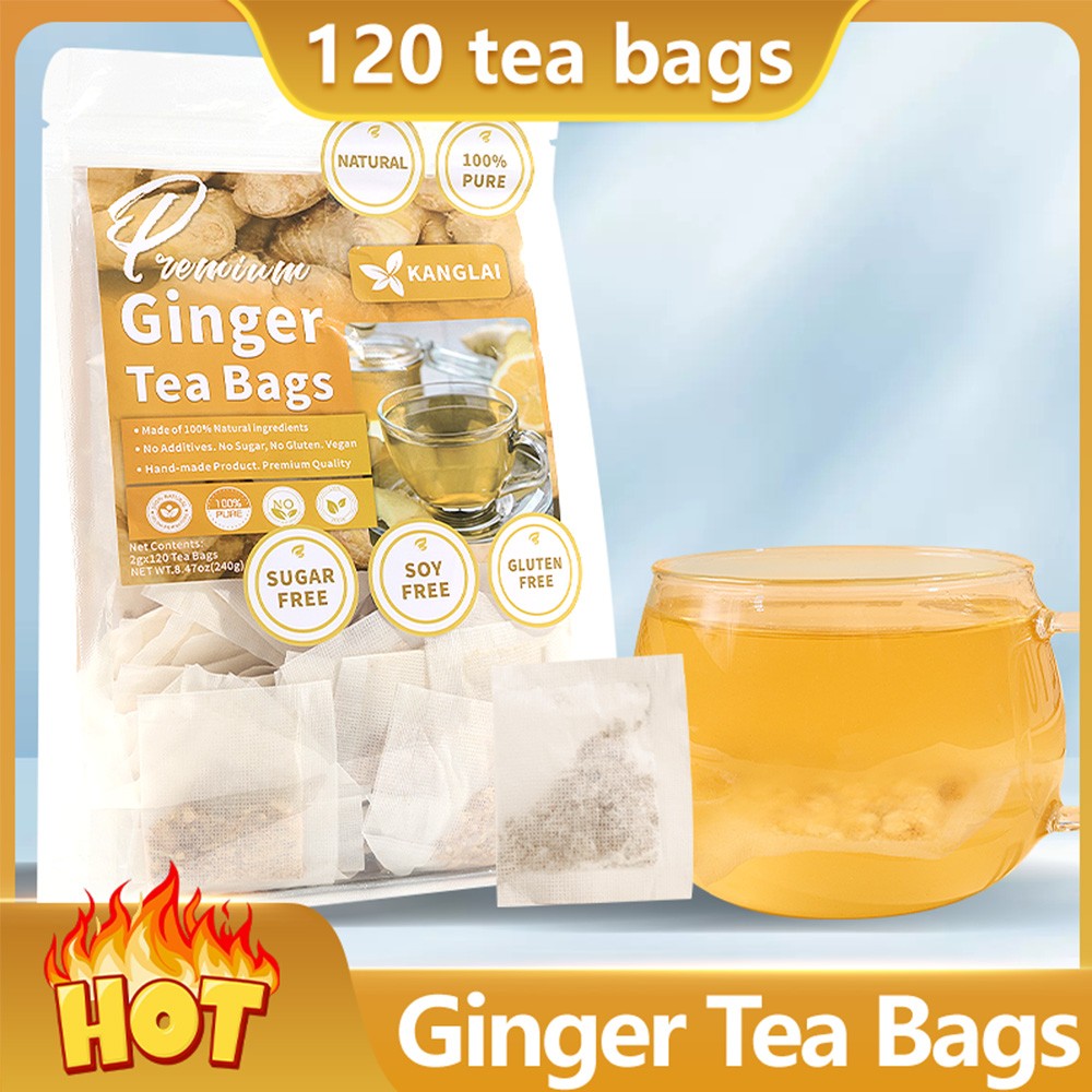 Ginger Tea Bags Warms The Body Dispels Cold Promotes Digestive Health 120 Bag
