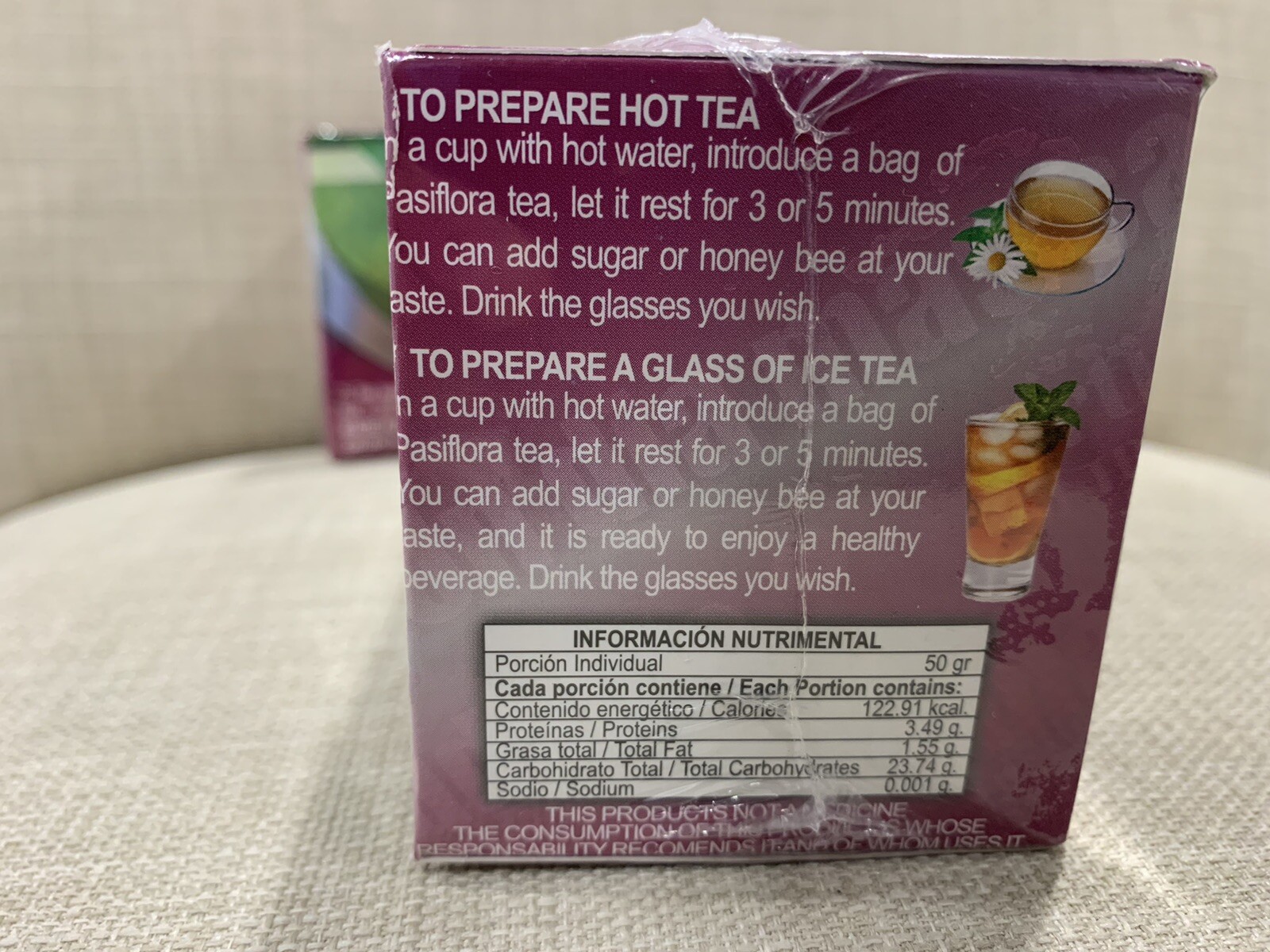 Te De Pasiflora Con Tila Y Flor De Manita 50 Tea Bags Natural