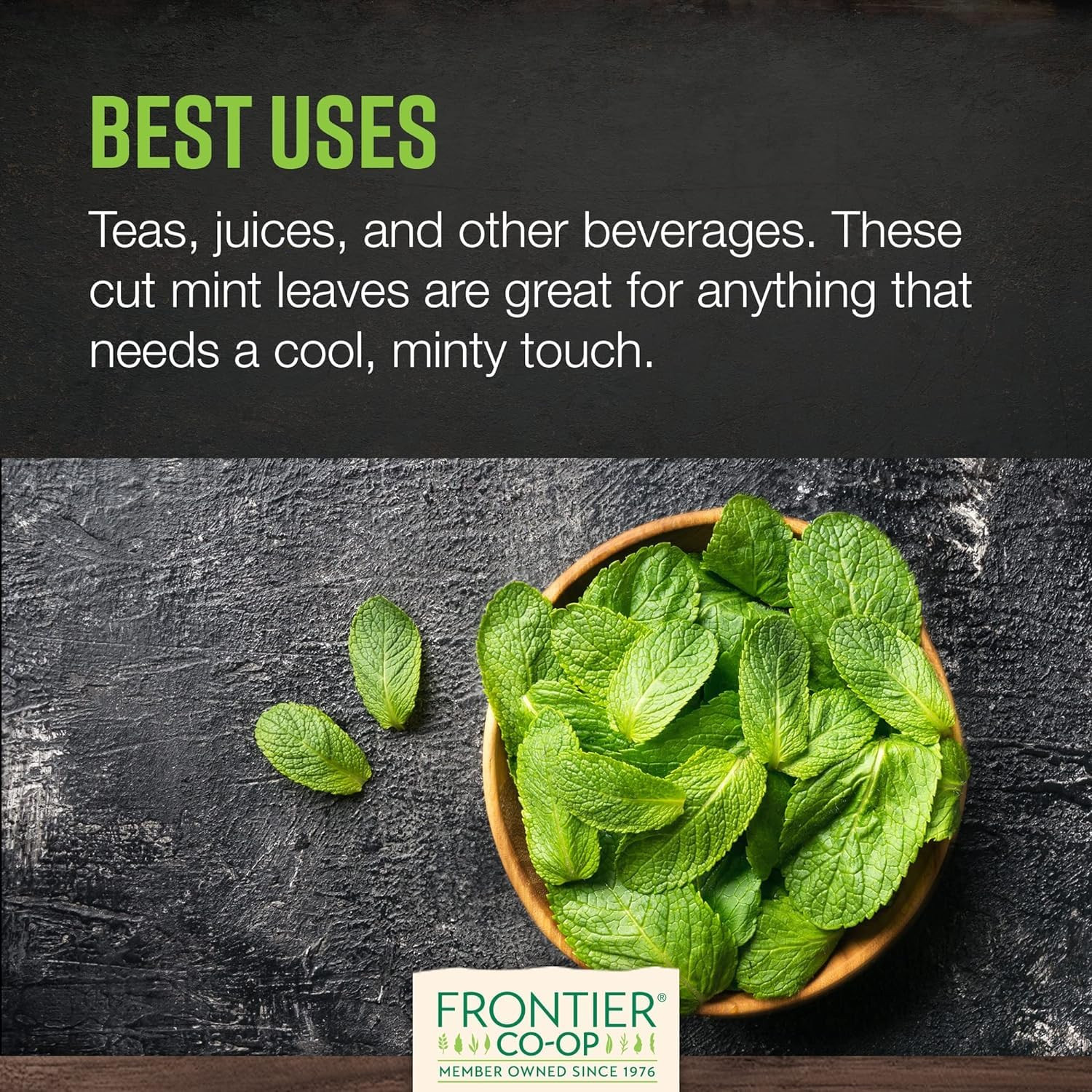 Bulk Peppermint Leaf, 1 Pound, Cut, Sifted Peppermint for Tea & Cooking, Cool…