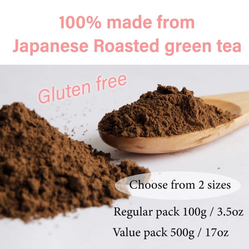 ORGANIC Hojicha Roasted Green Tea Powder [100g/3.5oz] Premium culinary grade …