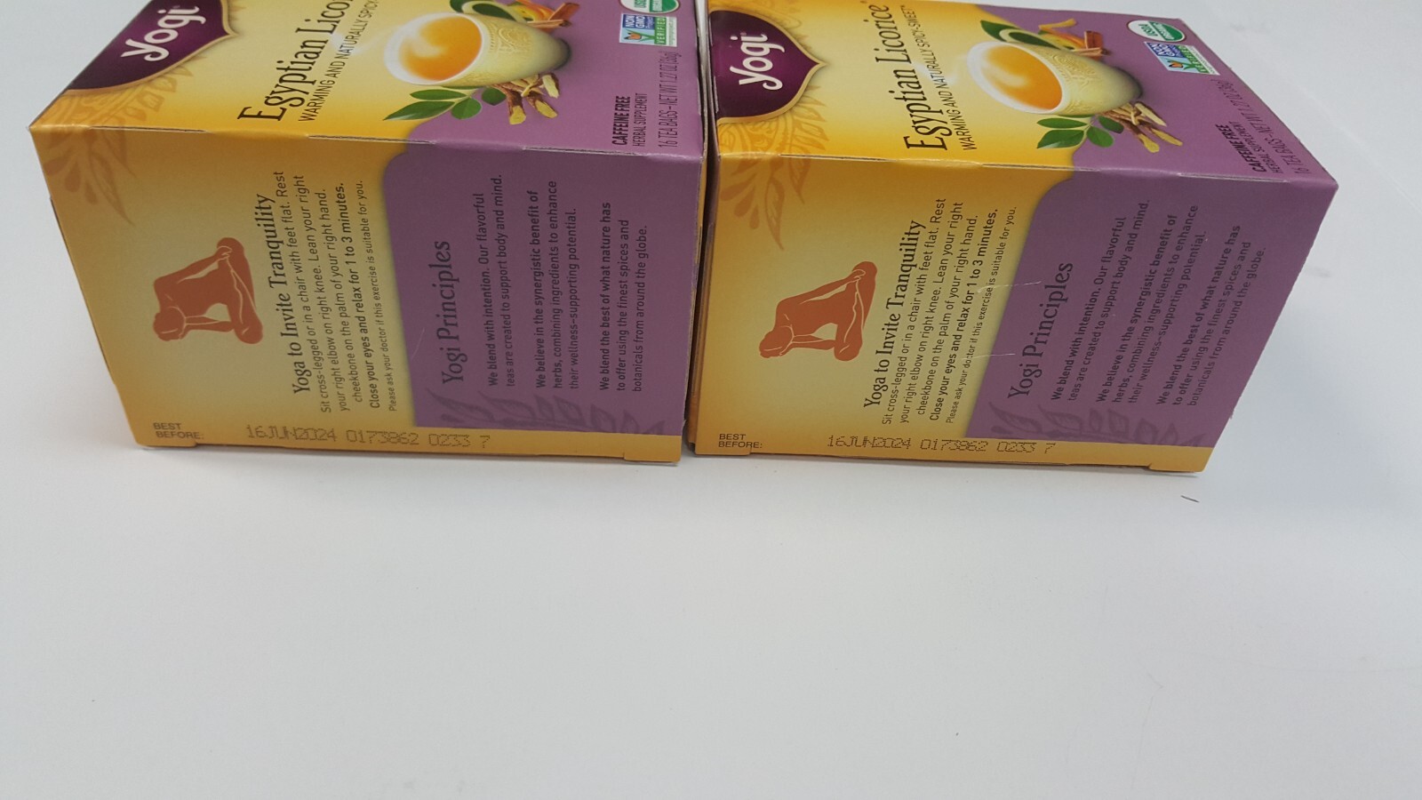 Yogi Tea Egyptian Licorice, Caffeine Free, 16 Tea Bags ( 2 Pack )