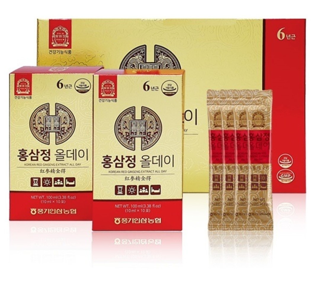 [Pung-gi Ginseng Nonghyup] Korean 6 Years Red Ginseng All Day Stick 10ml x 30 P